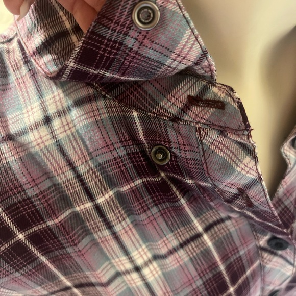 💜Women’s Royal Purple Genuine Harley Davidson Flannel 🏍 - Picture 5 of 6